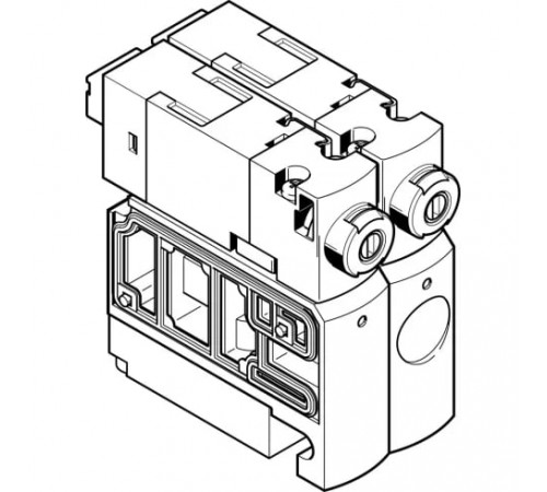 Распределитель с электромагнитным управлением Festo CPVSC1-M1LH-J-H-M5