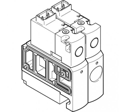 Распределитель с электромагнитным управлением Festo CPVSC1-M4H-J-T-Q3