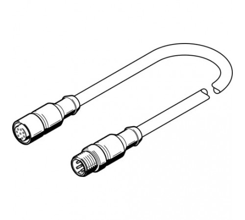 Соединительный кабель Festo NEBV-M12G8-K-5-M12G4
