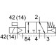 Распределитель с электромагнитным управлением Festo VUVG-B10Z-M32C-RZT-F-1T1L
