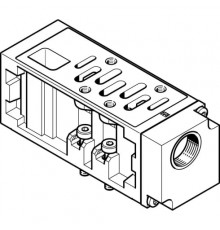 Вертикальная плита питания воздухом Festo VABF-S1-2-P1A3-G12