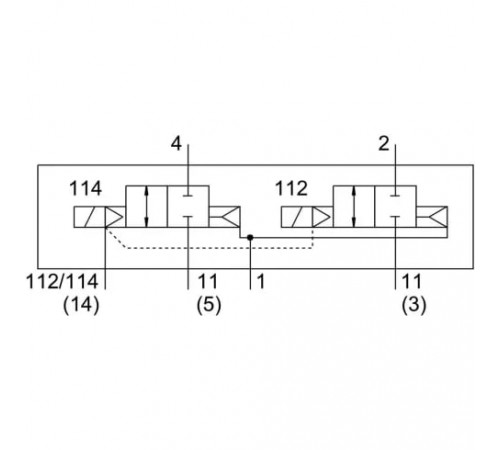 Распределитель с электромагнитным управлением Festo VSVA-B-T22CV-AZ-A2-1T1L