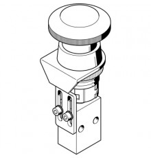 Грибовидная кнопка Festo PR-3-M5-RD