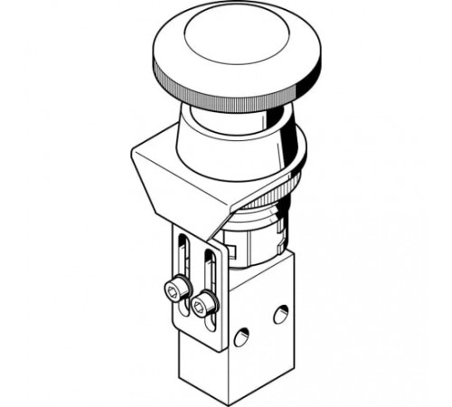 Грибовидная кнопка Festo PR-3-M5-RD