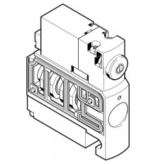 Распределитель с электромагнитным управлением Festo CPVSC1-M1H-D-P
