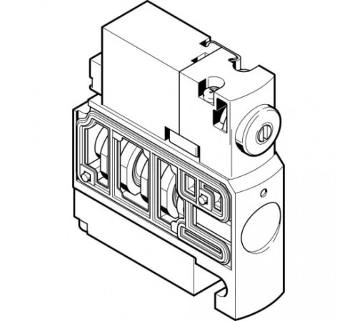 Распределитель с электромагнитным управлением Festo CPVSC1-M1H-D-P