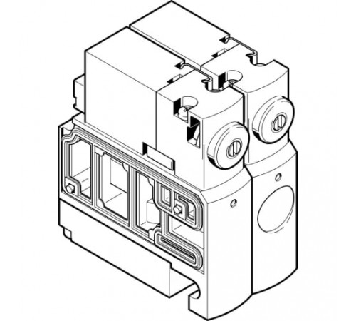 Распределитель с электромагнитным управлением Festo CPVSC1-M1H-J-P-M5