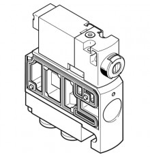 Распределитель с электромагнитным управлением Festo CPVSC1-M1H-D-H-M5C