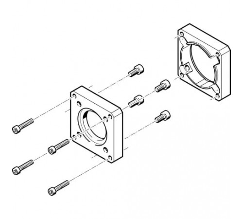 Фланец электродвигателя Festo EAMF-A-48A-60G/H