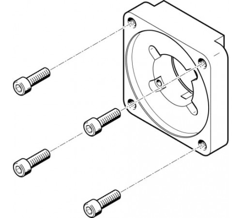 Фланец электродвигателя Festo EAMF-A-48A-100A