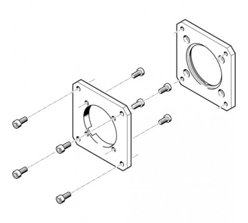 Фланец электродвигателя Festo EAMF-A-62A-80G