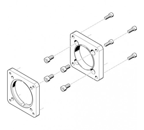 Фланец электродвигателя Festo EAMF-A-95A-120G