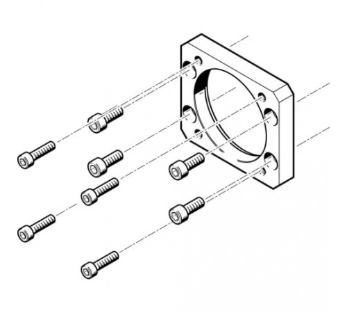 Фланец электродвигателя Festo EAMF-A-62B-70A