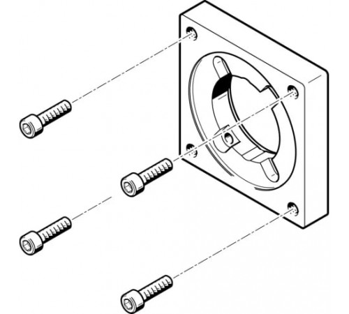 Фланец электродвигателя Festo EAMF-A-48A-87A