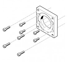 Фланец электродвигателя Festo EAMF-A-62B-87A
