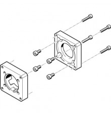 Фланец электродвигателя Festo EAMF-A-38A-60G/H
