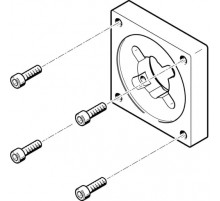 Фланец электродвигателя Festo EAMF-A-38A-87A