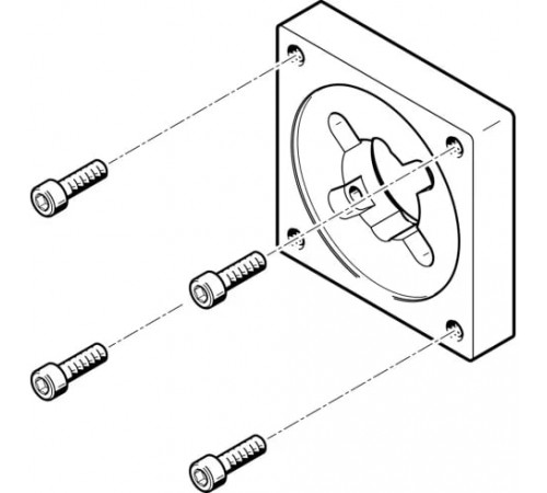 Фланец электродвигателя Festo EAMF-A-38A-87A