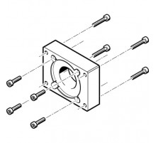 Фланец электродвигателя Festo EAMF-A-38B-42A