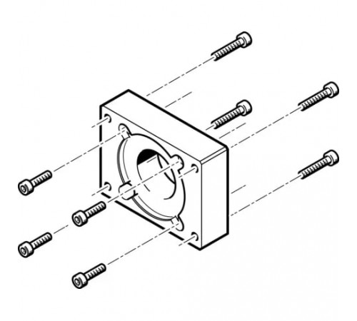 Фланец электродвигателя Festo EAMF-A-38B-42A