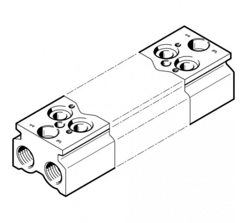 Плита для блочного монтажа Festo CPE18-3/2-PRS-3/8-10