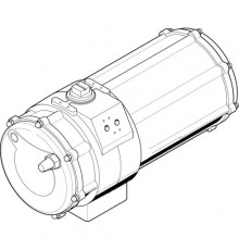 Неполноповоротный привод Festo DAPS-1440-090-RS1-F16
