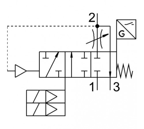 Клапан плавного пуска/быстрого выхлопа Festo MS6-SV-1/2-E-ASIS-AG