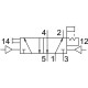 Распределитель с пневматическим управлением Festo JH-5-1/4-NPT