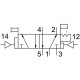 Распределитель с пневматическим управлением FestoJDH-5-1/4