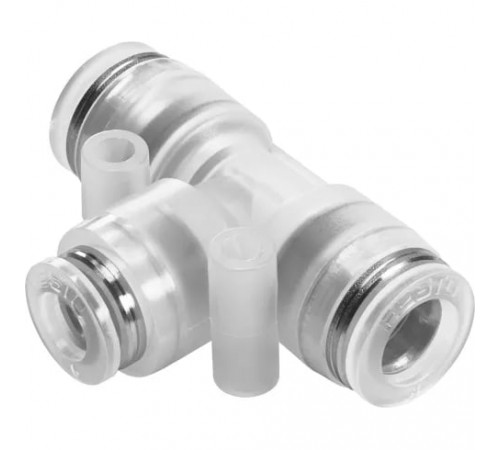 Тройник цанговый переходной Festo NPQP-T-Q10-Q8-FD-P10
