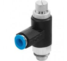 Дроссель с обратным клапаном Festo GRLA-1/4-QS-6-RS-B