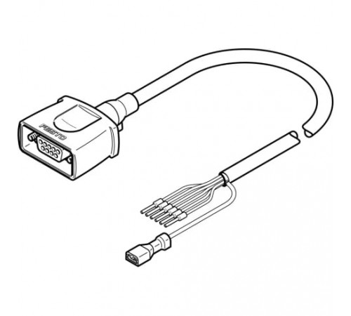 Кабель электродвигателя Festo NEBM-S1G9-E-1.5-Q5-LE6