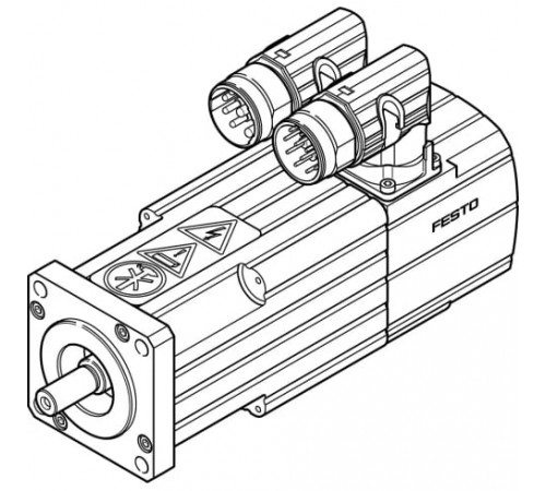 Серводвигатель Festo EMMS-AS-55-MK-HS-RR