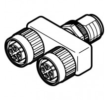 Тройник с цанговым зажимом Festo NEDU-M12D4-M12T4-IS