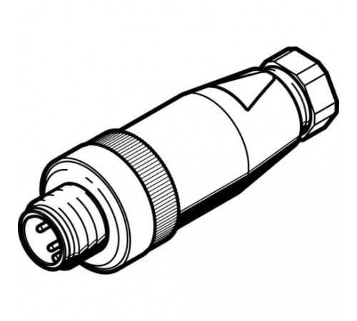 Штекер Festo NECU-S-M12G4-P1-Q6-IS