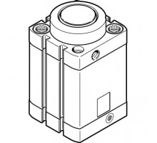 Стопорный пневмоцилиндр Festo DFSP-50-25-DS-PA