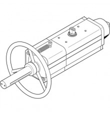 Неполноповоротный привод Festo DAPS-0053-090-RS3-F0507-MW