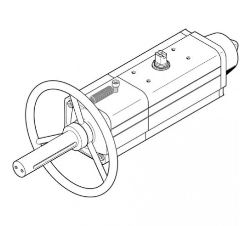 Неполноповоротный привод Festo DAPS-0090-090-RS2-F0710-MW