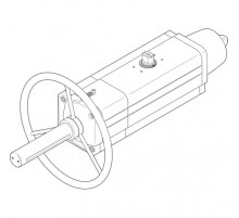Неполноповоротный привод Festo DAPS-0240-090-RS1-F1012-MW