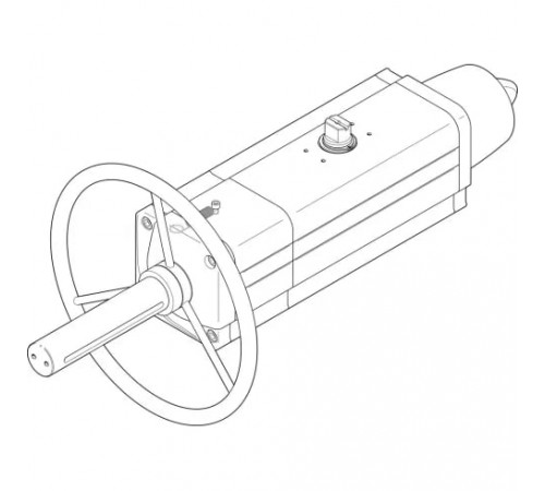 Неполноповоротный привод Festo DAPS-0180-090-RS1-F0710-MW