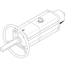 Неполноповоротный привод Festo DAPS-0480-090-RS1-F1012-MW