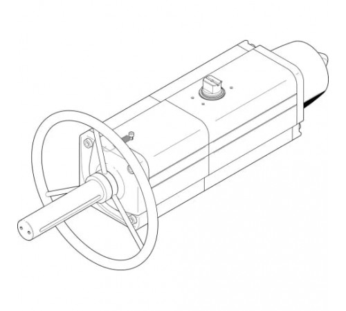 Неполноповоротный привод Festo DAPS-0480-090-RS1-F1012-MW