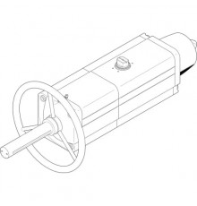 Неполноповоротный привод Festo DAPS-0720-090-RS1-F12-MW