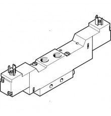 Распределитель с электромагнитным управлением Festo MEBH-5/3B-1/8-B