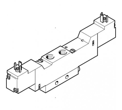 Распределитель с электромагнитным управлением Festo MEBH-5/3B-1/8-B