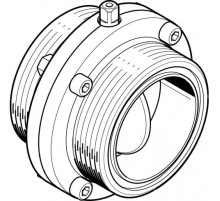 Поворотный затвор пищевой Festo VZFB-SZ-3&rdquo;-TT-V4V4E