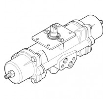 Неполноповоротный привод Festo DAPS-0015-090-RS3-F03-CR