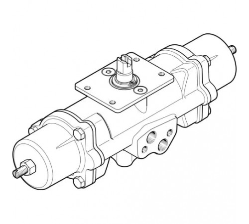 Неполноповоротный привод Festo DAPS-0015-090-RS2-F03-CR