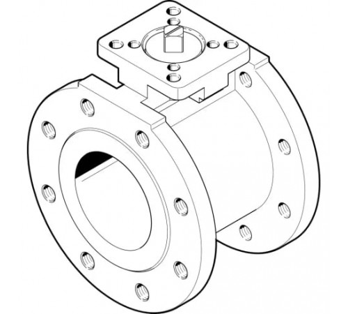 Шаровой кран Festo VZBC-100-FF-16-22-F0710-V4V4T Ру16 Ду100 (PN16 DN100)