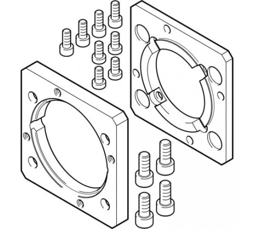 Фланец электродвигателя Festo EAMF-A-80A-80G